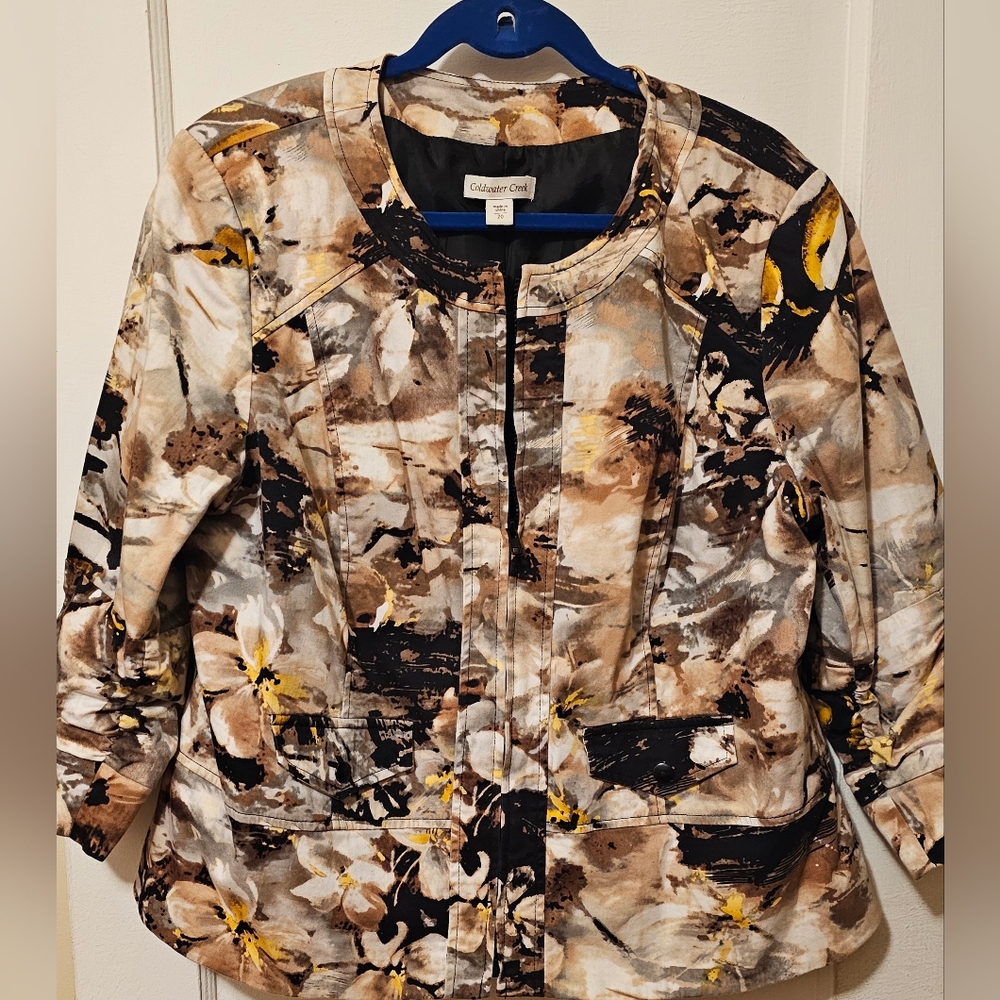 Women's Floral Jacket - Multicolor
